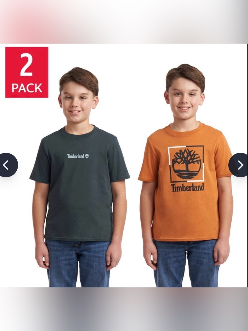 Timberland Boys 2-pack T-shirt